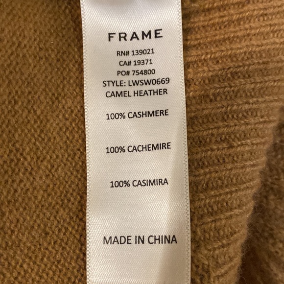 Frame cashmere crew neck peplum sweater - Picture 4 of 10